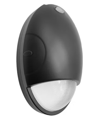 EnvisionLED LED-WPE-15W-TRI-PC-BL-EMB LED Slim Wall Packs Light CCT 30k/40k/50k, Selectable Wattage 15W, SElectable Lumens 1950lm  Black Finish with Emergency Battery Backup
