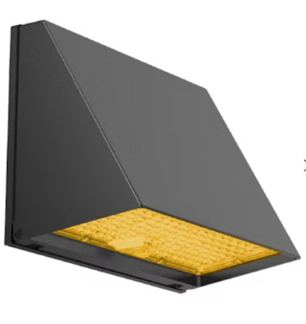 EnvisionLED LED-WPFC-TRZ-5P120-22K-BL-PC Modern Trapezoid Wall Packs Light CCT 2200K, Selectable Wattage  120W/110W/100W/90W/80W, SElectable Lumens  17,400/15,950/14,500/13,050/11,600 Black Finish