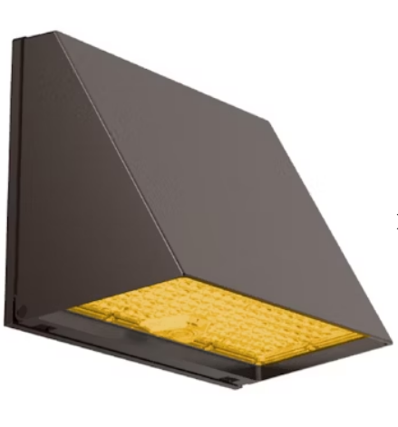 EnvisionLED LED-WPFC-TRZ-5P60-22K-BZ-PC Modern Trapezoid Wall Packs Light CCT 2200K, Selectable Wattage 60W/50W/40W/30W/20W,  SElectable Lumens 8,700/7,250/5,800/4,350/2,900