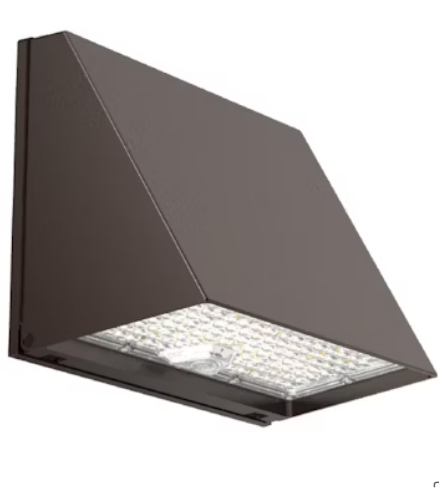 EnvisionLED LED-WPFC-TRZ-5P120-TRI-BZ-PC LED Modern Trapezoid Wall Packs Light CCT 30k/40k/50k, Selectable Wattage 120W/110W/100W/90W/80W, SElectable Lumens 17,400/15,950/14,500/13,050/11,600 Bronze Finish