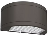 EnvisionLED LED-WPUD-SC-3P80-TRI-BZ-PC LED Semi Circle up/Down Wall Pack Light with Photocell 3CCT Selectable, 120-347V