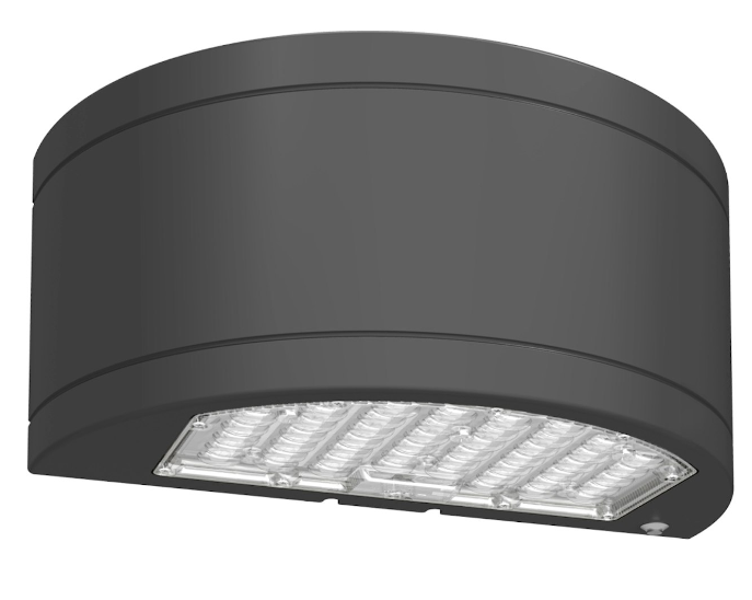 EnvisionLED LED-WPUD-SC-3P40-TRI-BL-PC Half Cylinder Up/Down Wall Pack Light, 3CCT 30k/40k/50k, Selectable Wattage 40W/32W/24W, SElectable Lumens 5,800/4,640/3,480 Black Finish