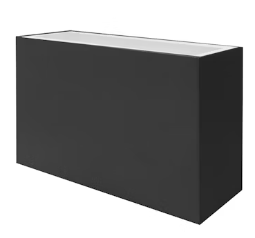 EnvisionLED LED-WSC-5X10-UD-24W-5CCT-BL 5" x 10" Modern Square Sconce Light, M-Line, Voltage 120-277V, Black Finish