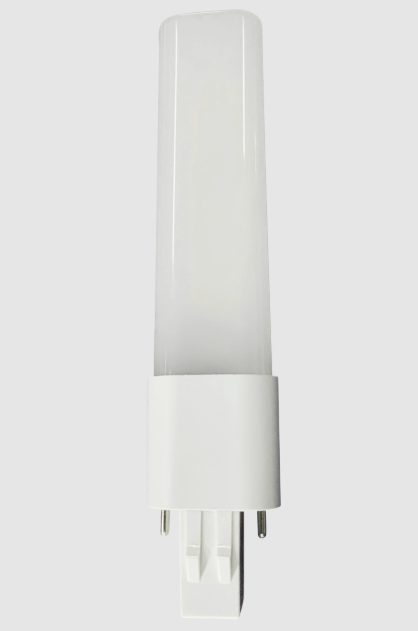 Eiko LED5WPH/GX23/830DM-G8 LED Dual Mode 2-Pin, Wattage 5.5W, Lumens 500 lm, Horiz GX23 Base 80+CRI, Color Temperature 3000K, 120-277V
