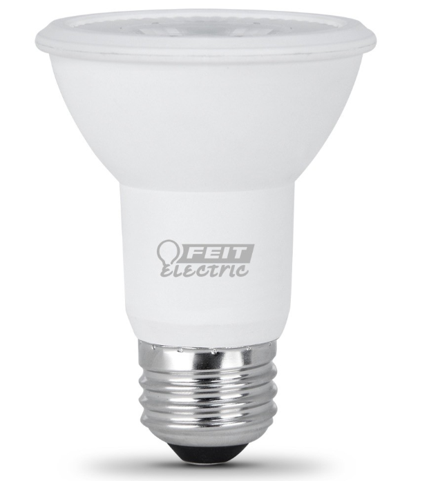 Feit Electric PAR20/SP/LEDG10 50W Equivalent Dimmable  Spot Generation 10 LED Light, Color Temperature 3000K, Wattage 7W, Voltage 120V 24 Pack