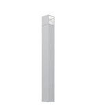 DALS Lighting LEDPATH004D-SG LED Bollard, 7W, 3000k, 700 Lumens - Satin Grey Finish