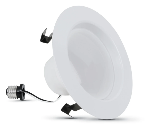 Feit Electric LEDR4HO/930CA 4 in. 75W Replacement Bright White Dimmable LED Downlight, Color Temperature 3000K, Wattage 8.6W, Voltage 120V