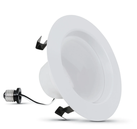 Feit Electric LEDR4HO/927CA 4 in. 75W Replacement Soft White Dimmable LED Downlight, Color Temperature 2700K, Wattage 10.3W, Voltage 120V