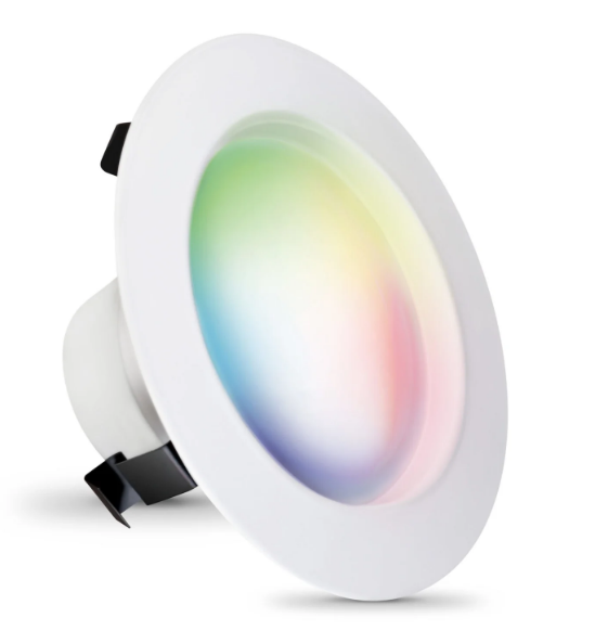 Feit Electric LEDR4/RGBW/AG Replacement Alexa Google Siri Smart Recessed Downlight, Multi-Color Temperature, Wattage 8W, Voltage 120V