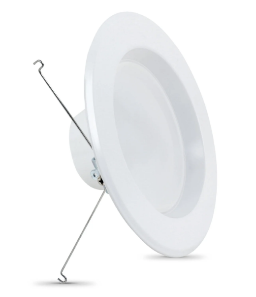 Feit Electric LEDR56/950CA 5/6 in. 75W Replacement Daylight Dimmable LED Recessed Downlight, Color Temperature 5000K, Wattage 10.2W, Voltage 120V