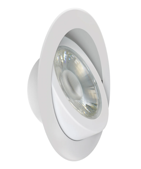 Feit Electric LEDR6XT/ADJ/6WYCA 6 in. Color Selectable Tethered J-Box Adjustable Angle Recessed LED Downlight, Multi-Color Temperature, Wattage 13W, Voltage 120V