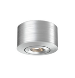 DALS Lighting LEDRDM1-SBA Under Cabinet 12V LED Gimbal Puck Light with Sand Blasted Aluminum Finish