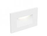 DALS Lighting LEDSTEP005D-WH 1-Light LED Step Light, 3W, 100lm, 3000K in White Finish