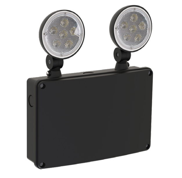 Westgate LEDTBE-2-WP-BK Bug-eye 2-head Emergency Light 3.5W, 660LM Black Finish