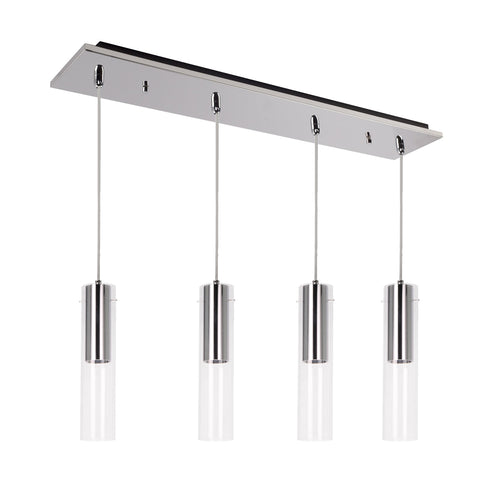 Kuzco Lighting MP21703CH-04 Lena 3-in 4 Head Multi Pendant Ceiling Light - CCT: 3000K - Finish: Chrome
