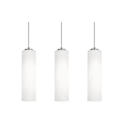 AFX Lighting LEOP0412MBSNLNR3 Leo 3-Light Linear Pendant, Voltage 120V, Satin Nickel