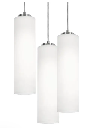 AFX Lighting LEOP0412MBSNRND3 Leo 3-Light Round Pendant, Voltage 120V, Satin Nickel