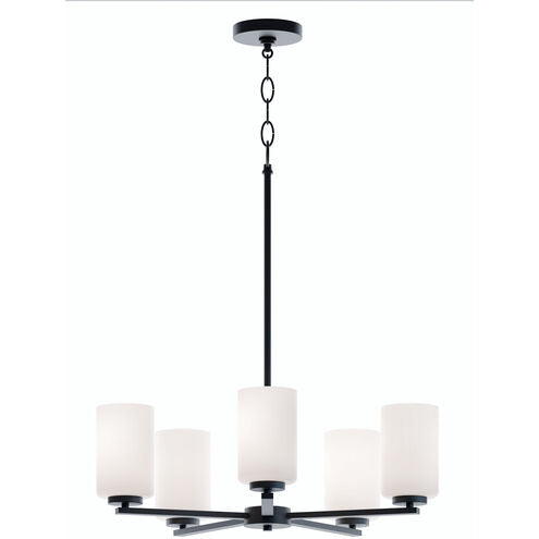 AFX Lighting LEOP24MBBK Leo LED 24 inch Black LED Chandelier Ceiling Light