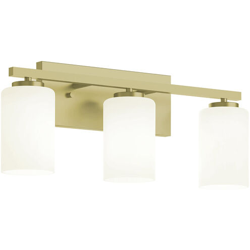 AFX Lighting LEOV2209MBLB Leo 3 Light 22 inch Antique Brass Vanity Light Wall Light