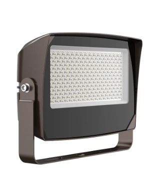 Westgate LF4MAX-XL-200-300W-MCTPB-TR-P X-Large Maximum-Feature Round-Back Flood Light with U Bracket, Voltage 120-277V, Selectable Wattage, Lumens 140 LM/W, Color Temperature 30K/40K/50K