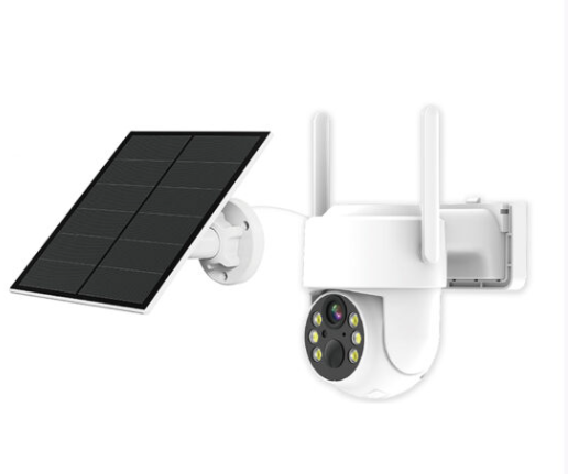 Cyber Tech Lighting LFCAM-SLRPN1-1PK Solar Powered Security Camera White Finish