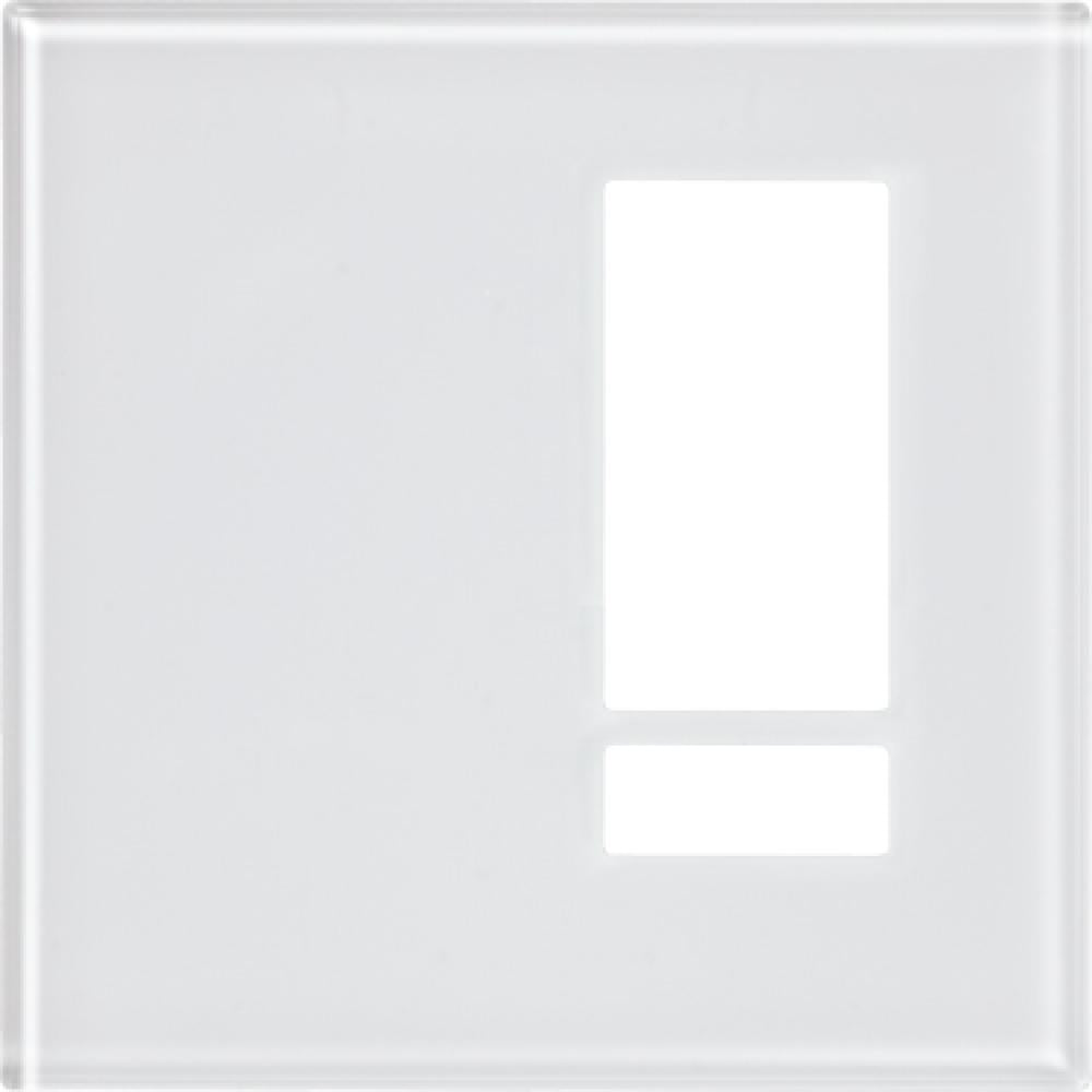 Lutron LFGI-5BRL-F-CWH Glass 5 Button Faceplate Clear White