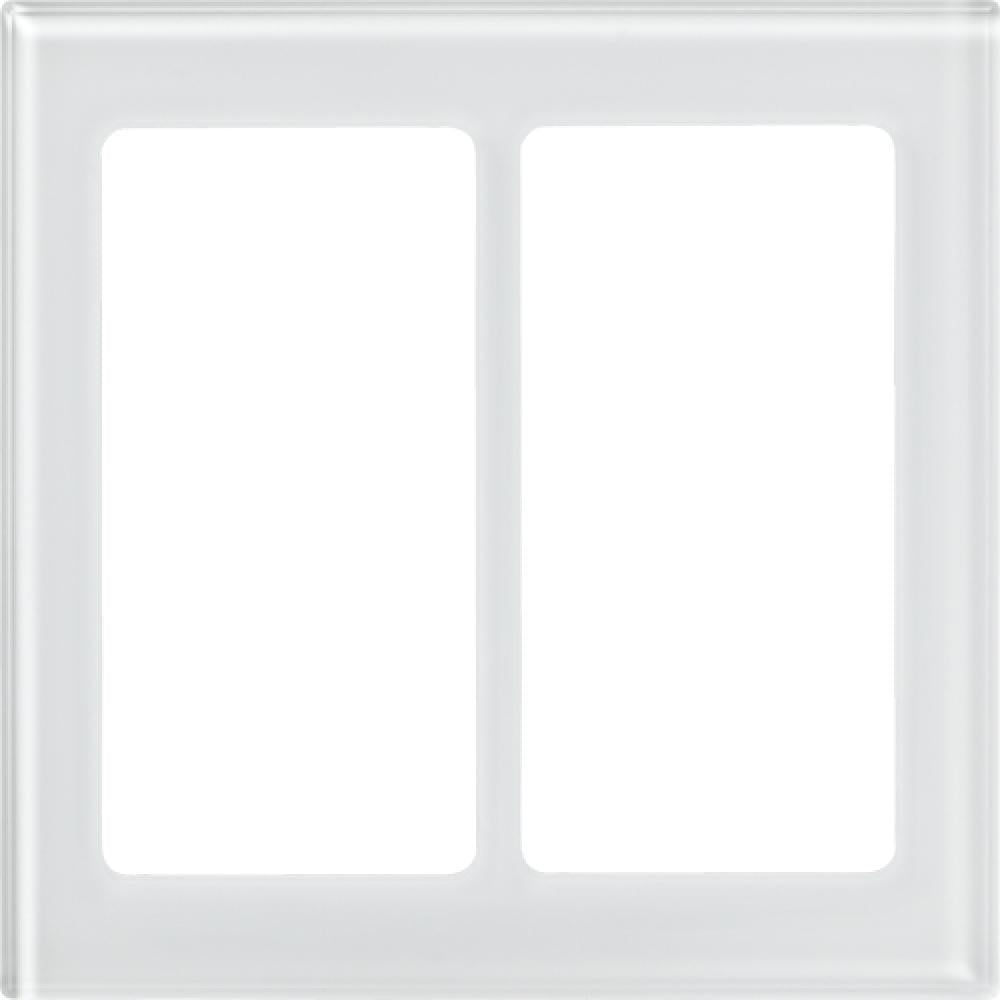 Lutron LFGP-S2-CWH Glass 2 Pico Faceplate Clear White
