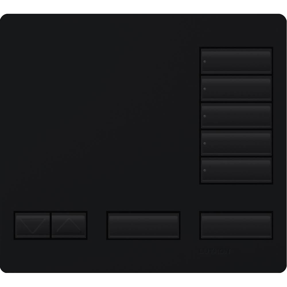 Lutron LFK-T5RL-MN Large 5-Button Replacement Faceplate Kit Midnight