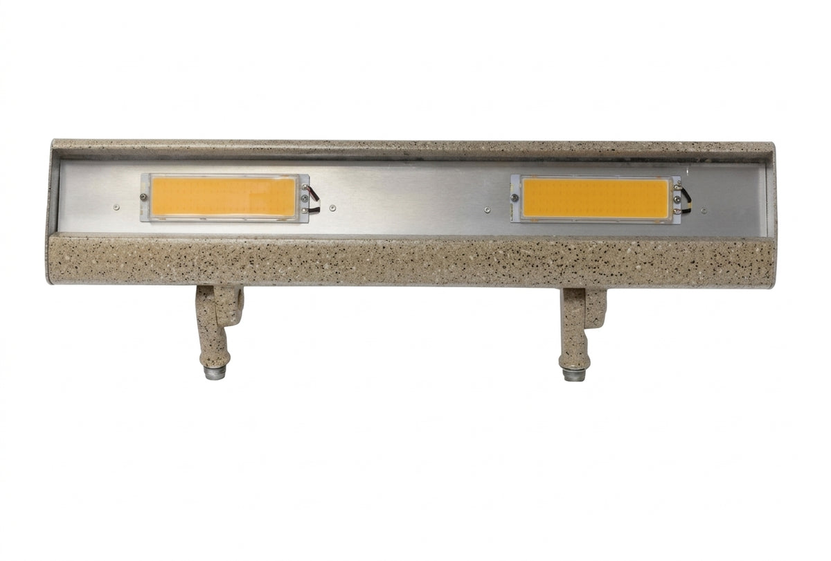 Focus Industries LFL012LEDP8120VBLT LED Flood Light - LED Configuration: 2 × 8W Integrated LED Flat Panels - Color Temperature: 3000K - Voltage: 120 to 277 - Finish: Black Texture