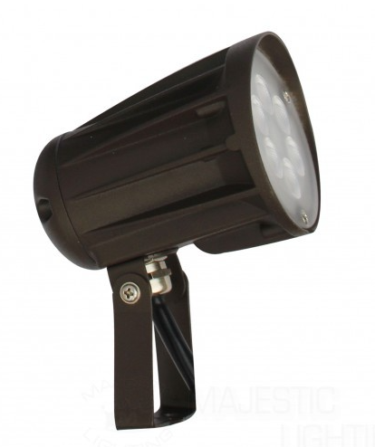 Orbit LFL20-15W-CW-T Flood Light, LED Bullet, 15W, 120-277V, 5000K, Cool White, Trunnion Mount - Bronze
