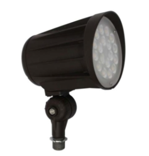 Orbit LFL20-42W-WW-KN LED Bullet Flood Light w/ Knuckle, Color Temperature 3000K, Bronze Finish