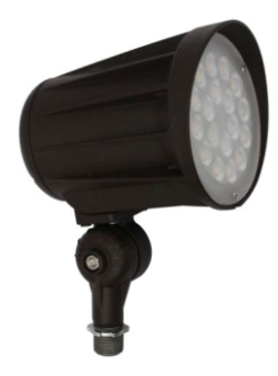 Orbit LFL20-42W-CW-KN Led Bullet Flood Light With Knuckle Mount, Wattage 42w, Voltage 120-277v, Color Temperature 5000k, Bronze Finish