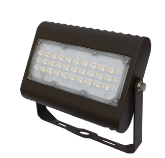 Orbit LFL6-50W-CW-T Flood Light, LED, 50W, 120-277V, 5000K, Cool White, Trunnion Mount - Bronze