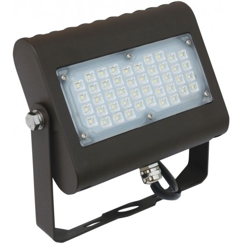 Orbit LFL7-15W-WW-T LFL7 Slim Led Flood Light With Trunnion, Color Temperature 3000K, Wattage 15W, Voltage 120-277V, Bronze Finish