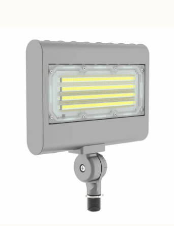 Westgate LFX-SM-10-30W-MCTP-KN-SV-P LED Small Flood Light , Selectable Wattage 10W/20W/30W, 130LM/W, MCTP 30K/40K/50K With Photocell Knuckle Silver Finish