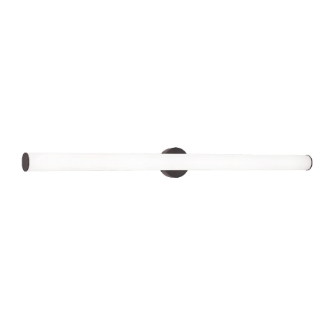 AFX Lighting LIAV4804LAJUDBK Leia 48 Inch LED Vanity Wall Light, Watt 34W, 120-277V, Selectable 5CCT, Black Finish