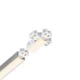 DALS Lighting LINU12-ACC-CROSS   Linu - Cross-shaped Connector for Ultra Slim Linear-0.38 Inches Tall and 1.88 Inches Wide