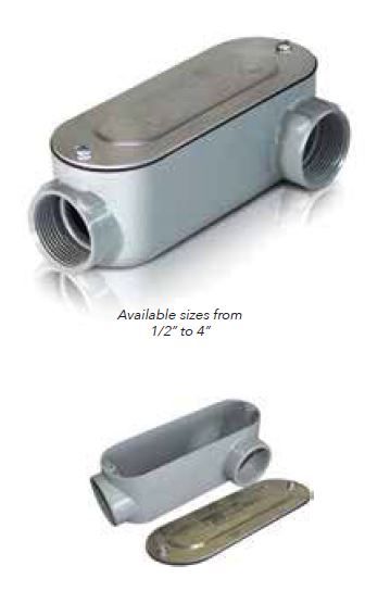 Westgate LL-300CG 3" Threaded Conduit Body – LL-300CG, LL Series, 13-13/16" Length, 5-7/8" Width