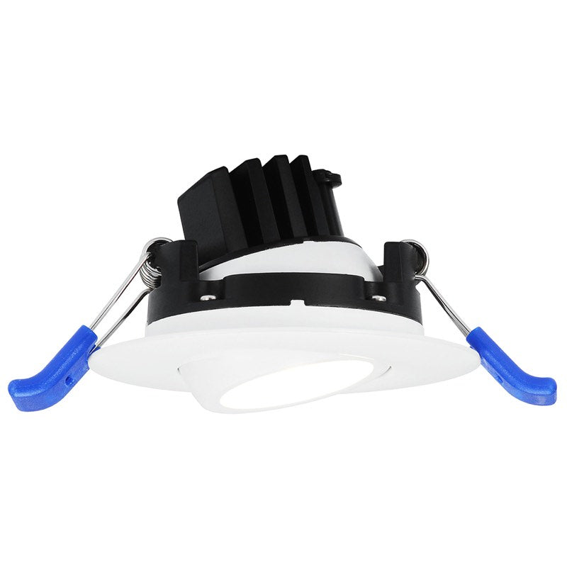 Lotus LED Lights LL2G-3018K-HO-WH 2" Eyeball Gimbal Led Downlight - High Output - 5.5w - Dim to Warm / 3k-18k - 430 Lumens - 120v - White