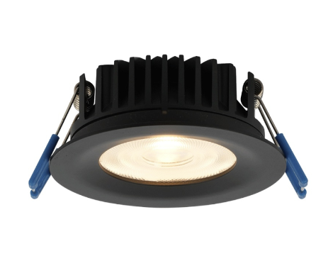 Lotus LED Lights LL3R-5CCT-BK 3" Round Slim Recessed Led Downlight - 11w - 27k / 3k / 35k / 4k / 5k - 940 Lumens - 120v - Black Finish