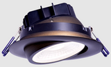 Lotus LED Light LL4G-3018K-HO-ORB 4" Eyeball Gimbal Led Downlight - High Output - 15w - Dim To Warm / 3k-18k - 1,250 Lumens - 120v - Oil Rubbed Bronze Finish