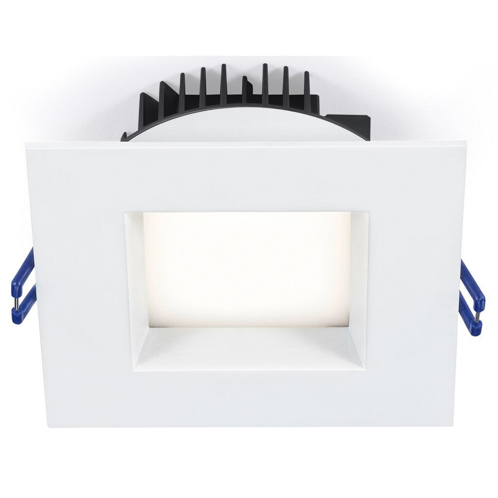 Lotus LED Lights LL4SRG-27K-WH 4" Square Regressed Plenum, Color Temperature 2700K, Wattage 14.5W, Lumens 850 lm, White