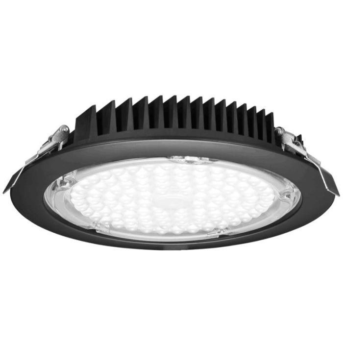 Lotus LED Lights LL8R-50K-BK 8" Slim Round Commercial LED 40W Downlight, CCT 5000K, 4800 Lumens, Black Finish