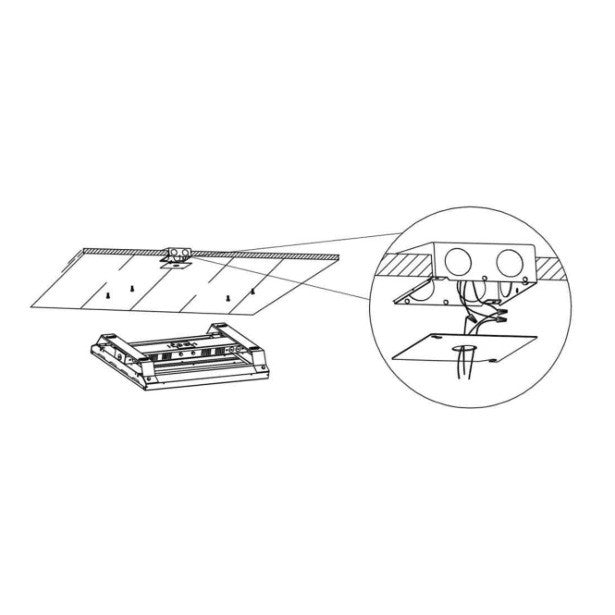 Eiko LLH-SMK-1 LED Linear Highbay, Surface Mount Kit, 12.6 Inches