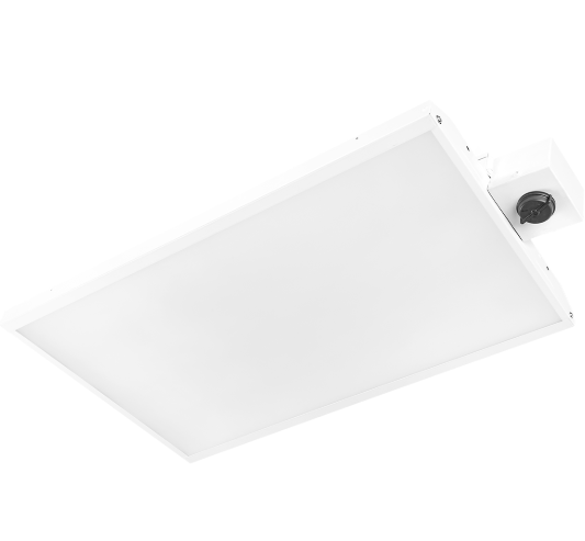 Eiko LLH1E/100W/850/UD-EB18 MOD Linear LED High Bay Light 2ft 100W 15,000lm 80CRI 5000K 120-277V 0-10V Dimming Z10, 18W Emergency Battery