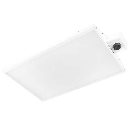 Eiko LLH3E/240W/850/UD-W106-N10 Mod Linear LED High Bay Light 4ft 240W 36,000lm 80CRI 5000K 120-277V 0-10V Dimming Z10, 6' white cord, 125V 20A locking plug