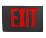 Westgate LLXT-RB Low Level Led Exit & Emergency Combo, Number of faces = Universal Single, Letters Color = Red, Housing = Black