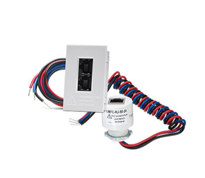 Wattstopper LMFC-RJ-50-24 Cable Connector Whip with One RJ45 Port and 24 Leads, Fits 1/2" KO