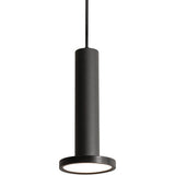 AFX Lighting LNAP06L30D1BK 12W LED Luna Pendant Light, 1200 lm, 120V, CCT 3000K, Black Finish