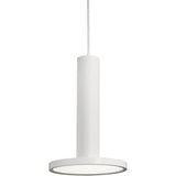 AFX Lighting LNAP08L30D1WH 15W LED Luna Pendant Light, 1500 lm, 120V, CCT 3000K, White Finish